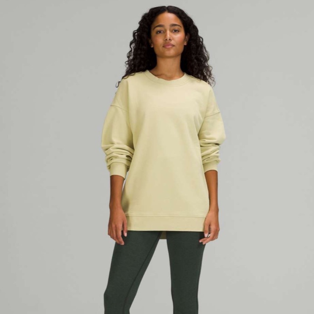 Lululemon Perfectly Oversized Crew Dew Green size 2